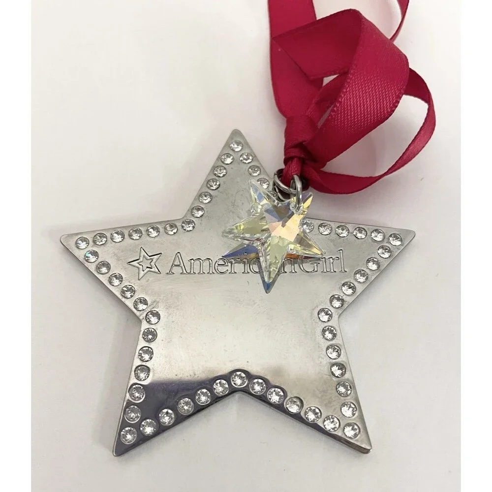 American Girl Shining Star Ornament Swarovski Crystals Christmas Tree Decoration